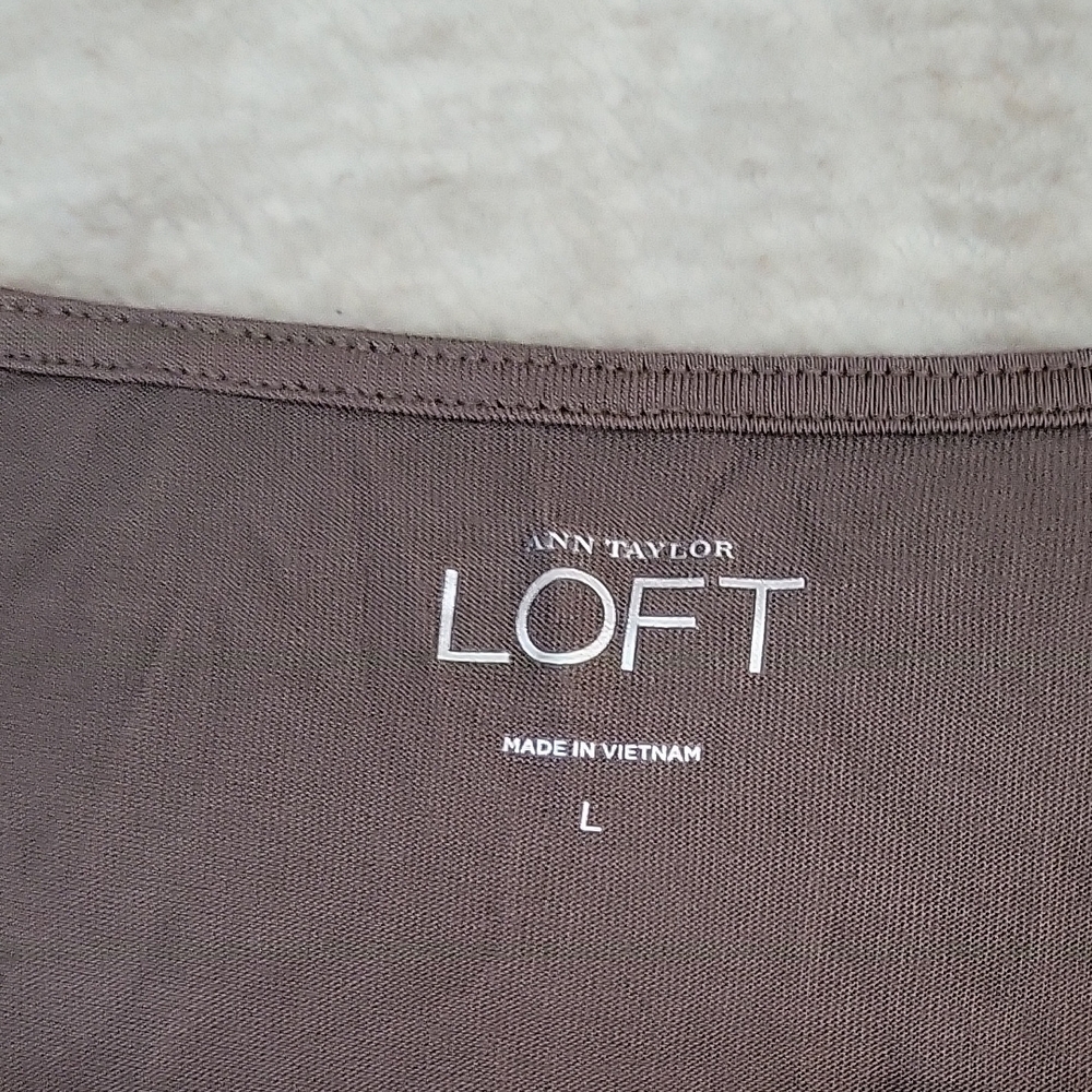 LOFT Two-Tone Sleeveless Blouse - Picture 2 of 3